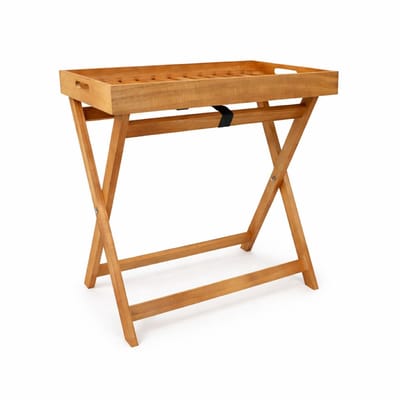 Ceruzo Bijzettafel Malibu – Inklapbaar – Dienblad – 50 cm – Paulownia Hout