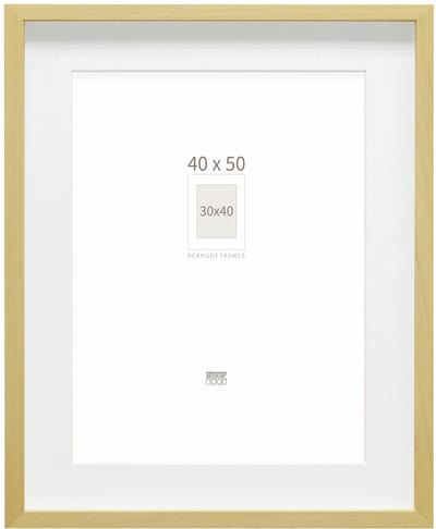 Deknudt Frames fotolijst - naturel met passe-partout - 30x40/40x50 cm
