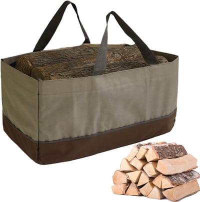 Houtblokken Drager - Draagtas Opslag - Open Haard - Waterdicht Oxford Stof - 61 x 28 x 30 cm - Meerkleurig