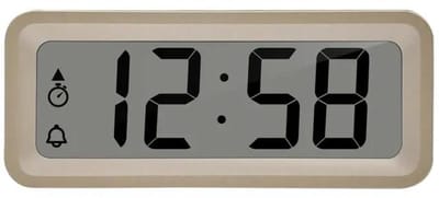 Technoline WT 175 - Wekker - Digitaal - Alarm - Snooze - Datumaanduiding - 12/24 - Luchtvochtigheidaanduiding - Binnentemperatuur - Batterij indicator - Rechthoek - Goudkleurig - 88x37x21