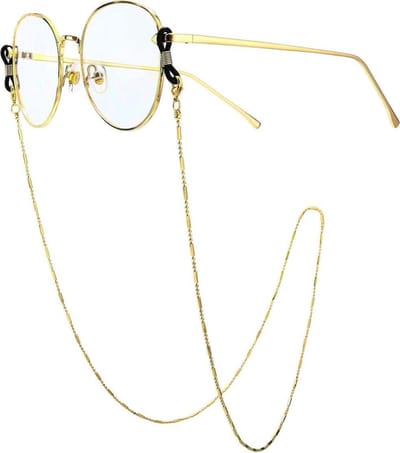 Brilkoord Goud - Brillenketting - Veilig Bril Dragen - Verstelbare Lus - 72 cm - Goudkleurig