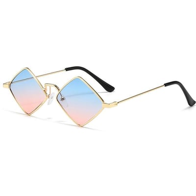 Nieuwe Dames Metalen Diamant Zonnebril Mode UV400 Bescherming Straatfotografie Zonnebril 1PC