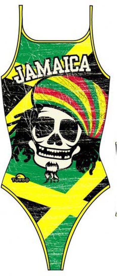Turbo Jamaica Badpak Met Dunne Bandjes Veelkleurig 9-10 Years Meisje