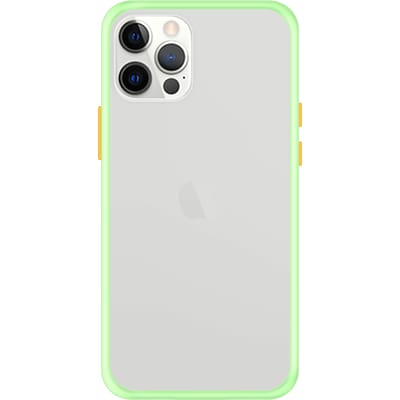 iPhone 12 Pro Back Cover - Lichtgroen/Transparant