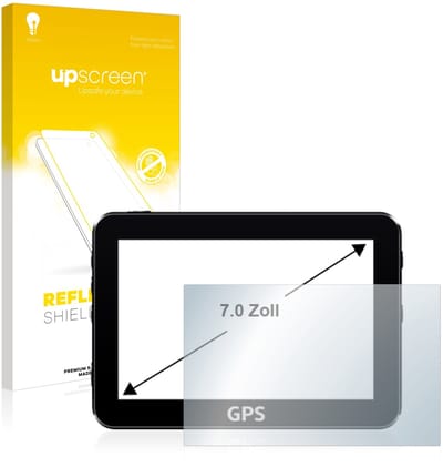 upscreen - Screenprotector voor Navigatie en GPS met 7 inch-scherm [152.5 mm x 91.5 mm, 15:9] - Folie Beschermfolie anti glare matte