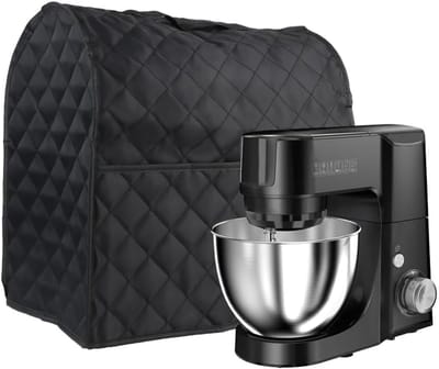 Mixer Beschermhoes - Keukenmachine Cover - Apparaat Beschermen - Wasbaar Gewatteerd Materiaal - 36x23x36cm - Zwart