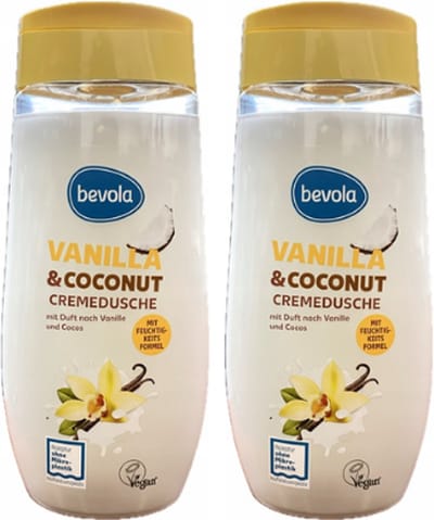 Bevola Douchegel - Vanilla & Coconut - Multipack | Set van 2 - 2x 300ml | Vegan - Rijke Verzorging