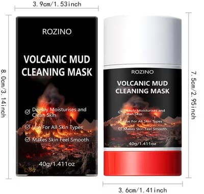 Vulkanische Modder Gezichtsmasker Stick – Diepreinigend Kleimasker tegen Mee-eters en Vette Huid – Draagbare Maskerstick
