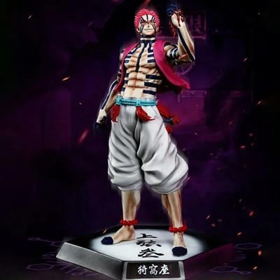 30cm Demon Slayer Figuren Hantengu Anime Figuur Himejima Gyoumei Beeldje Kimetsu No Yaiba Tomiokagiyuu Standbeeld Gk Pvc Speelgoed Cadeau zilver