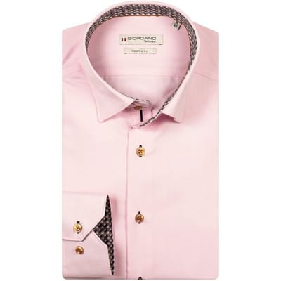 Giordano Overhemd Belmonte Button-Under Two-Ply Solid Color Twill Roze / male