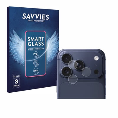 3 Stuks Savvies Screenprotector - geschikt voor Apple iPhone 17 Pro (ALLEEN Camera Lens) - beschermfolie glas transparant