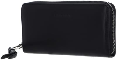 FREDsBRUDER Leren Portemonnee Me and My Bag Ziparound Wallet Black Zwart