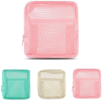Dailygoods- Toilettas Dames - Kleine Opbergtas met Ritssluiting - Draagbare Reistas - Geschikt voor Schoonheidsaccessoires - Zacht en Fris Ontwerp - Transparant Design - Make-uptas