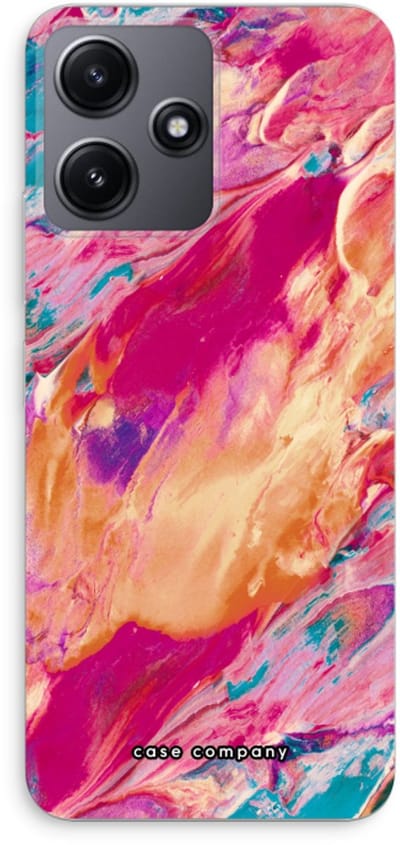 Case Company® - Hoesje geschikt voor Xiaomi Redmi 12 hoesje - Pastel Echoes - Soft Cover Telefoonhoesje - Bescherming aan alle Kanten en Schermrand