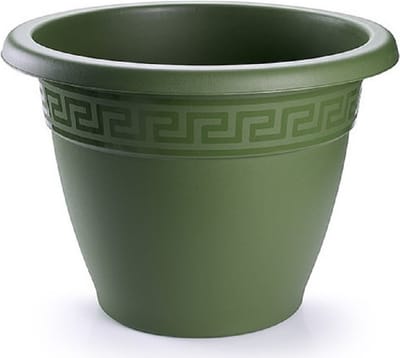 Plasticforte Plantenpot - donkergroen - 35 x 28 cm - bloempot - kunststof - rond