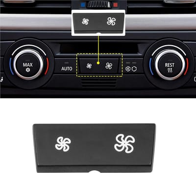 Klimaatbedieningspaneel Ventilatorsnelheidsknop Deksel voor BMW 1 Serie, 3 Serie, X1, X3 en X4