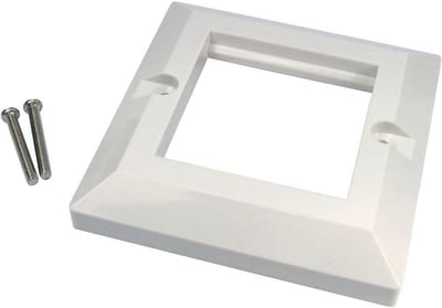 Wandplaat Frame - Modulaire Plaat - Netwerk Installatie - Aanpasbaar met Modules - 85x85x15mm - Wit