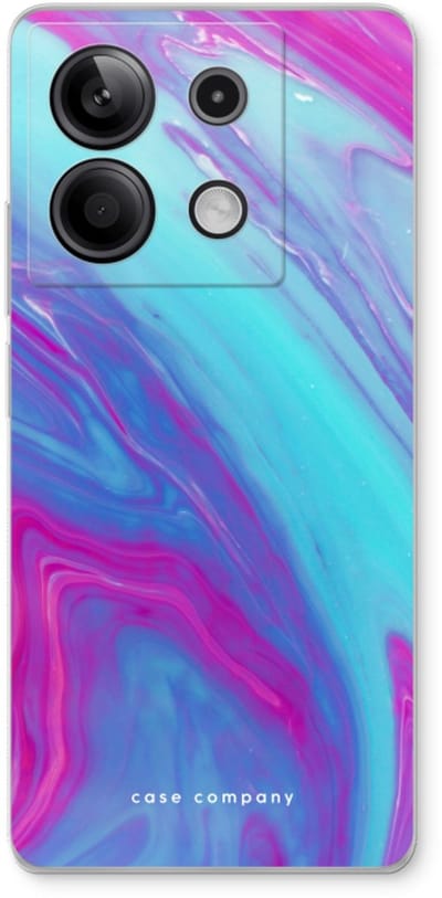Case Company® - Hoesje geschikt voor Xiaomi Redmi Note 13 5G hoesje - Zweverige regenboog - Soft Cover Telefoonhoesje - Bescherming aan alle Kanten en Schermrand