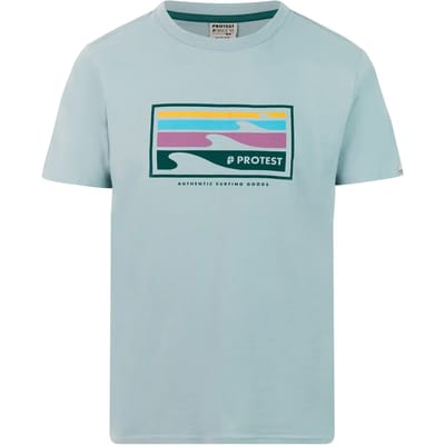 Protest PRTHanwell - T-shirt Heren - Korte mouwen - Ronde hals - Normale pasvorm - Crème