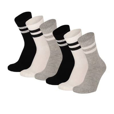 Morethansocks - Sportsokken kinderen - Maat 23 t/m 42 - 6-Pack - dagelijkse sokken kids - sokken jongens - sokken meisjes - badstof voetbed