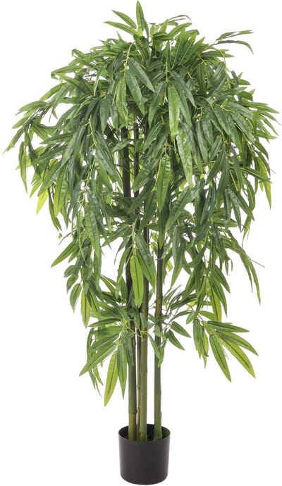 Kunstplant Bamboe 140 cm – Nep Bamboe Groen – Volle Kunstboom – Onderhoudsvrije Kamerplant