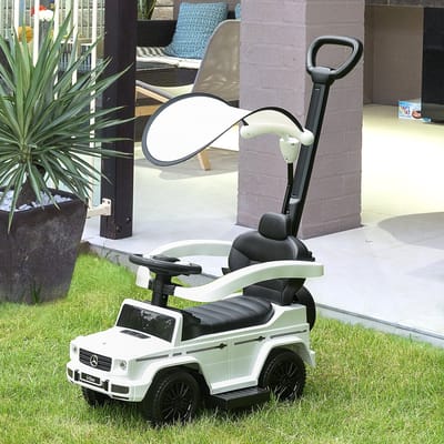 HOMCOM-Rijdbare Schuifwagen-PP-85,5x40,5x95cm-Wit, zwart