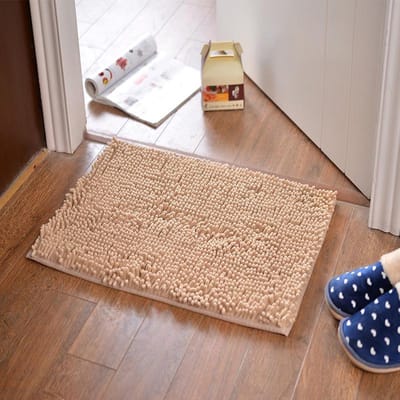 Microfiber Chenille Langwol Vloermat Tapijt Deurmat Absorberend Antislip Voetmat Stofmat 40*60 33*50