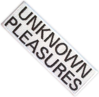 Joy Division - Unknown Pleasures Text Patch - Wit