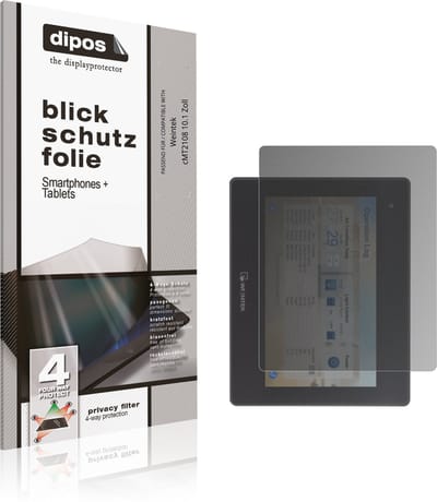 dipos – Matte Privacy Screenprotector geschikt voor Weintek cMT2108 10.1 Zoll | Anti-Spy Beschermfolie