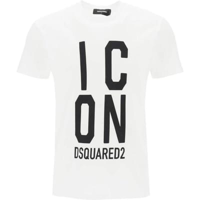 DSquared2 Unisex volwassen Icon Logo Cool Fit T-shirt (Wit)