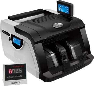 Geldtelmachine - Bankbiljet Teller - Snel Geld Tellen - Multi-valuta Detectie - 1000 Stuks Per Min - Zwart