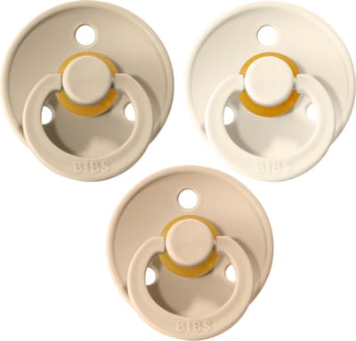 Bibs Fopspeen 3 stuks maat 2 6-18 maanden |Vanilla, Ivory White en Sand
