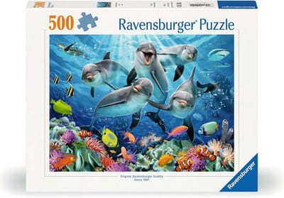 Ravensburger puzzel Dolfijnen in het koraalrif - Legpuzzel - 500 stukjes