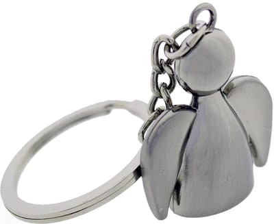 Fako Bijoux - Sleutelhanger Engel - Beschermengel - Guardian Angel - RVS - Zilver