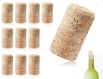 Dailygoods - Set van 10 Herbruikbare Houten Wijnkurken voor DIY