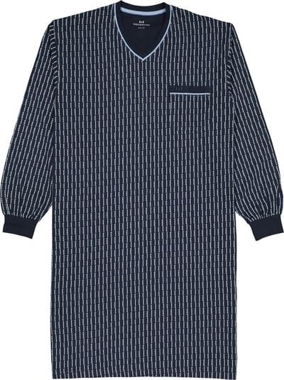 Gotzburg heren nachthemd L/M Queens-452010 - 48 - Blauw