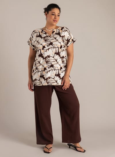 YEST CURVE Noeline Bottoms - Coffee Brown - maat 3(52)