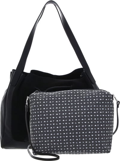 PICARD Leren Schoudertas Journey Bucket Bag Black Zwart