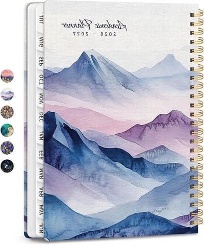 2026 Planner - Weekplanner Maandplanner - Organiseren van Afspraken - Hardcover met Lipjes - 6.3" x 8.5" - Heuvel