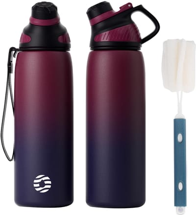 Unyqoos ® Roestvrijstalen Sportdrinkfles Met Magnetisch Deksel Voor Diverse Activiteiten - 400 ml tot 1500 ml