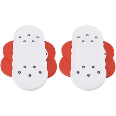1 Paire Disque de Twisting de Taille Type Divisé Double Pédale Planche d'Exercice Silencieuse Debout pour le Fitness à Domicile white