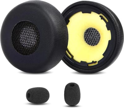 Vervangende Oorkussens voor Jabra Evolve 75/75+/75 UC/75 MS - Comfortabel en Duurzaam met Echte Leren Afwerking