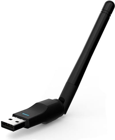 Draadloze Netwerkkaart - Wifi Adapter - Internet Verbinding - Externe Antenne - 150 Mbit/s - Zwart