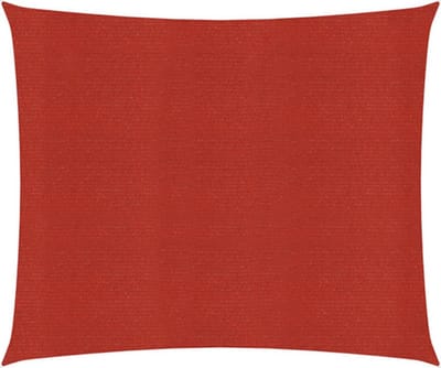 vidaXL - Zonnezeil - 160 - g/m² - 3,6x3,6 - m - HDPE - rood