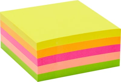 SOHO Zelfklevende memo's – Plakbare notitieblaadjes – Zelfklevend – 7,6 x 7,6 cm – 400 vellen – Gekleurd