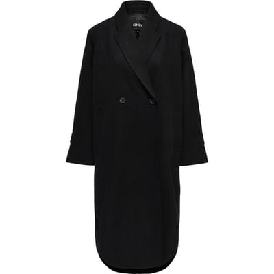 Only Lange jassen - ONLMAISY OVERSIZED WOOL COAT OTW - XS tot L - voor Vrouwen - zwart
