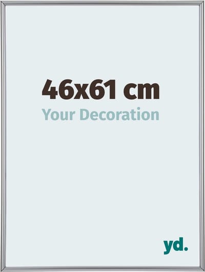 Your Decoration - Fotolijst 46x61 cm - Kunststof - Zilver Hoogglans - Annecy