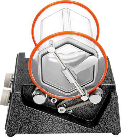 Polijsttrommel Voor Sieraden 60W 220V Elektrische Roterende Polijstmachine Instelbare Tijd En Toerental 500-3000rpm