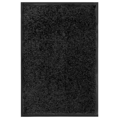vidaXL - Deurmat - wasbaar - 40x60 - cm - zwart
