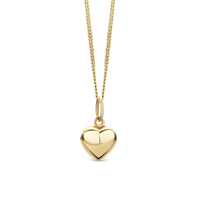 Miore Pure Collier Ketting Dames - 14 Karaat Goud - Halsketting met Hanger - 45 cm